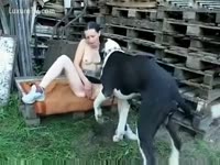 Pet Tube - Outdoor fucking with her Doggy
